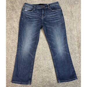 Buckle Black Fit 76 Skinny Jeans Women 30 Blue Faded Candiani Italian Denim Moto